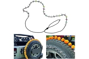 EJDRFN Duck Holder for Jeep,Hangs 60 Ducks,Duck Holder for Jeep Wrangler YJ TJ JK JL&Gladiator JT,Rubber Ducks Display Holders,Duck Mount for Spare Tire Decoration,Black