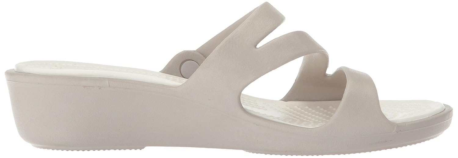 crocs womens patricia platinum oyster wedge
