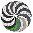 100 PCS Wet Dry Sanding Discs Set, VIBRATITE 5 Inch 8 Holes Hook & Loop Sandpaper 10 Different Grades Including 120 240 320 4