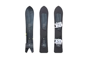 MONS Powder Snowboard Setback Stance Protection Soft Sleeve Cover with Binding On for packing in board bag Scratch-Resistant