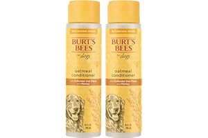 Burt's Bees for Pets Oatmeal Dog Conditioner with Colloidal Oat Flour and Honey, 95% Natural Origin Formulas, Gentle Canine Conditioning Formula for Itchy Dogs, 2pk, 10 oz