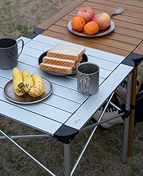 iClimb Lightweight Stable Alu. Folding Square Table