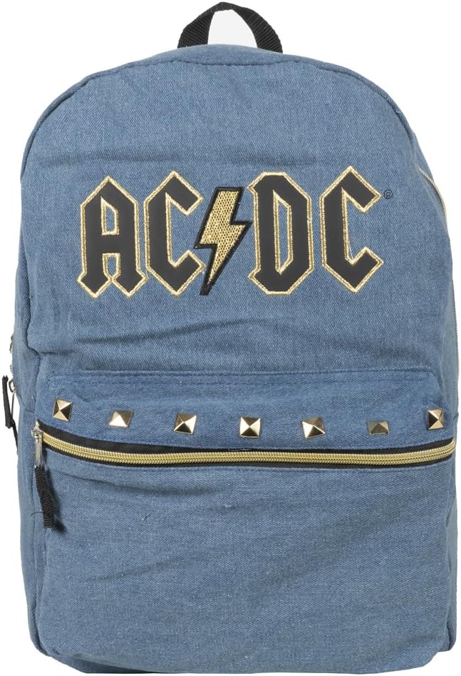 blue and gold backpack