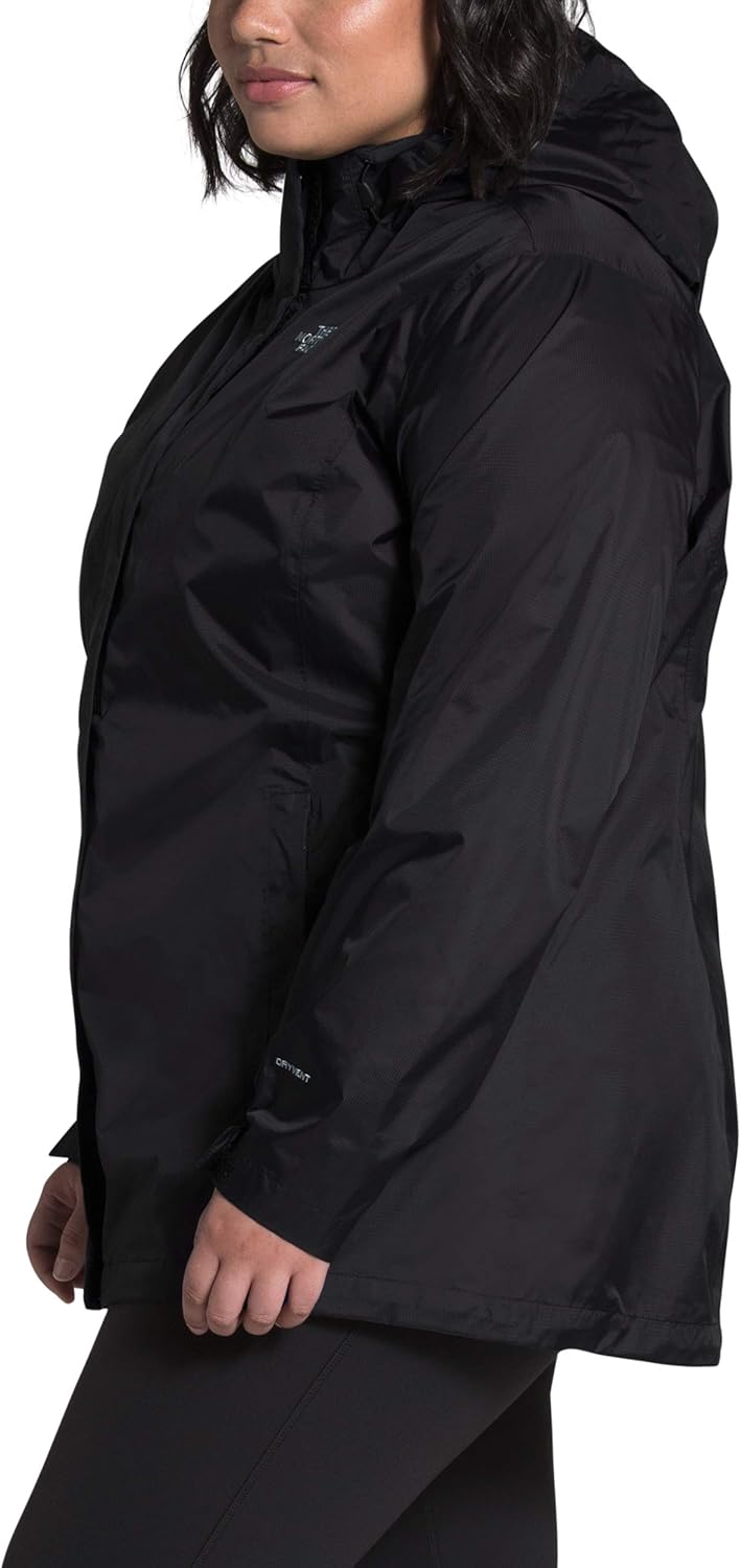 The North Face Women’s Plus Size Venture 2 Waterproof Hooded Rain Jacket: Clothing