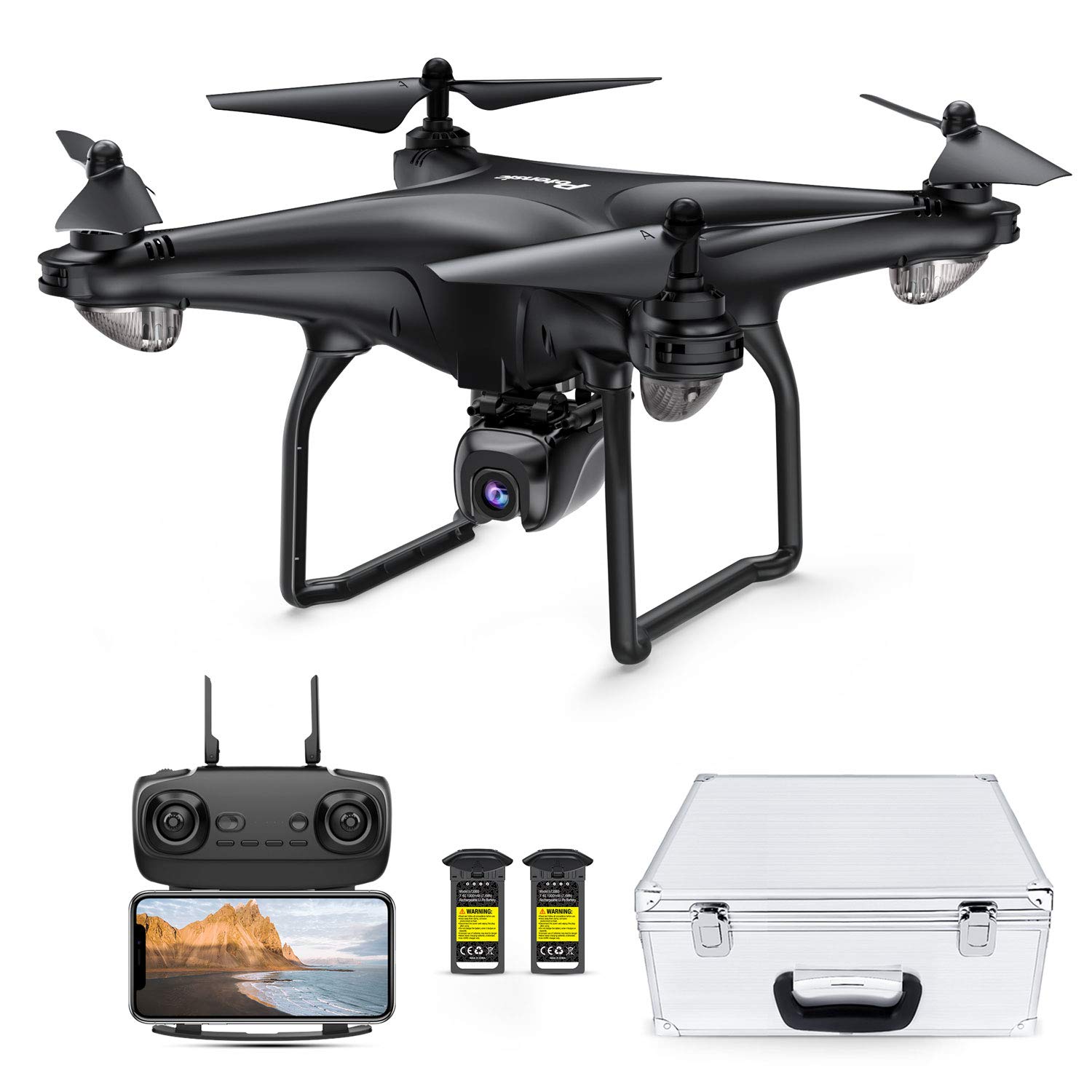 Potensic D58 FPV Drone with 1080P Camera 5G WiFi HD Live Video GPS Auto