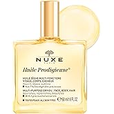 Nuxe Huile Prodigieuse Multi-Purpose Dry Oil - Radiant Glow and Lightweight Hydration for Face, Body & Hair. Nourishes, Repairs and Enhances