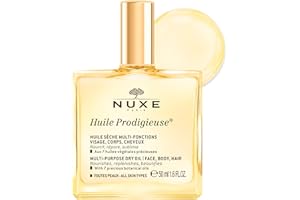Nuxe Huile Prodigieuse Multi-Purpose Dry Oil - Radiant Glow and Lightweight Hydration for Face, Body & Hair. Nourishes, Repairs and Enhances