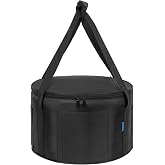 OUUTMEE Dutch Oven Bag for 12 &amp; 10 Inch, Camp Dutch Oven Storage Bag | Durable Carry Bag Extra Pockets and Sturdy Handles