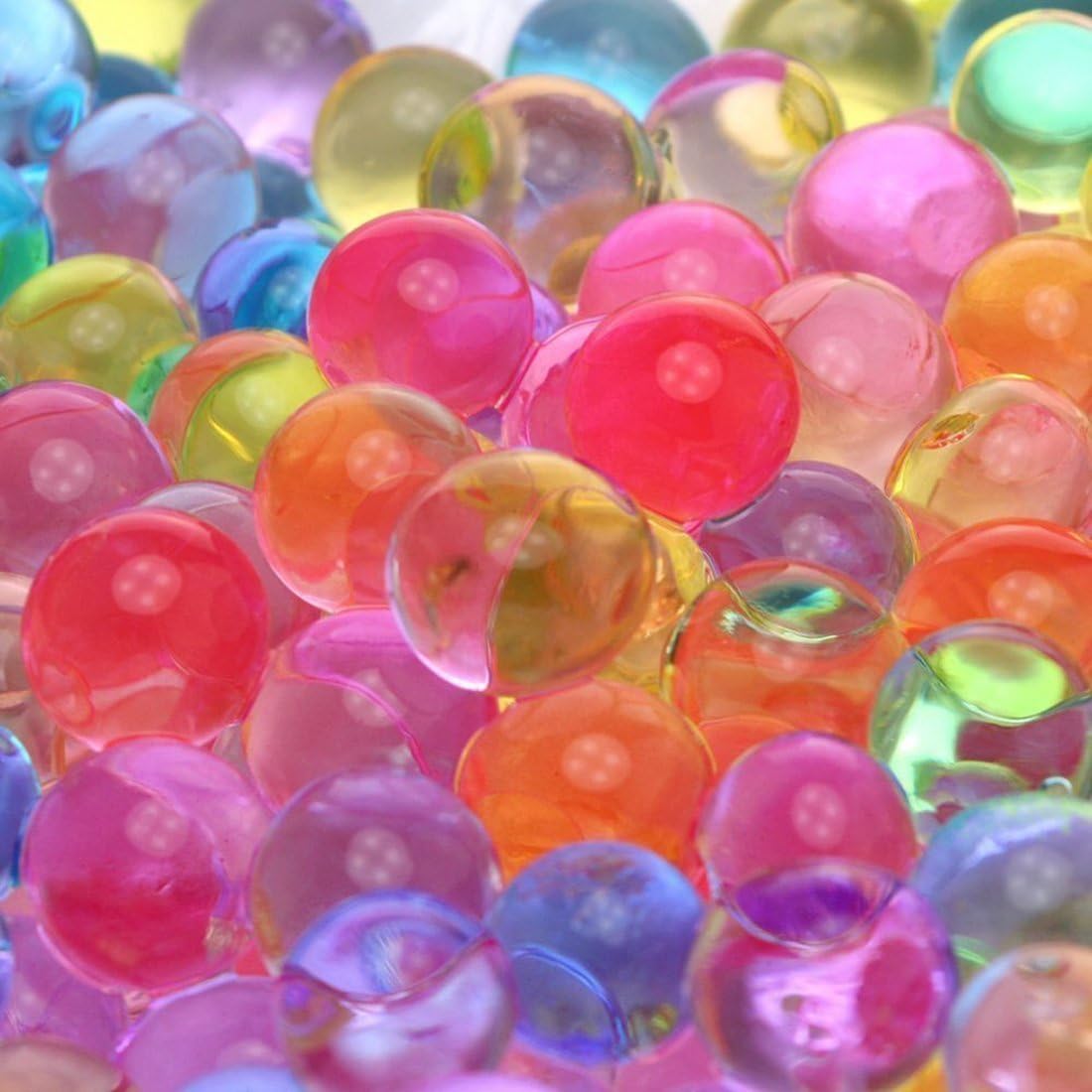 HY02A 24 Bags Water Beads Aqua Gems Jelly Bio Gel Balls Crystal Soil Wedding Vase Decoration