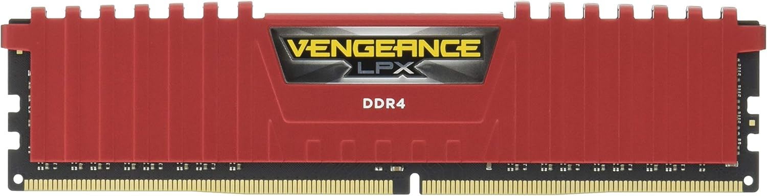 Corsair Vengeance LPX 8GB (1 x 8GB) DDR4 DRAM 2400MHz (PC4-19200) C16 Memory Kit, Red