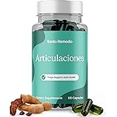 Santo Remedio Articulaciones, Joint Health Support, Promotes Joint Comfort and Function, Contains Clinically Proven Ingredients, TamaFlex™, 30 Servings