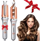KIMUSE Automatic Rotating Curling Iron, 1.25 Inch | 4 Temp, Fast Heating, 2-Way Rotation, Anti-Scald &amp; Tangle-Free, 30Min Auto Shut-Off, Dual Voltage for Travel