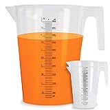 ABN Large Plastic Measuring Pitcher 3-Pack - 5
