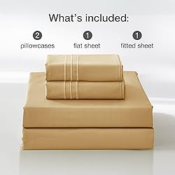 JELLYMONI Full Sheet Sets Gold - 400 Thread Count
