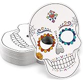 Day of The Dead Craft Mask Kit, Dia De Los Muertos Sugar Skull Mask | Dia De Los Muertos Paper Coloring Mask, DIY Your Own Skull Craft, for Day of The Dead Halloween Party Craft Activity