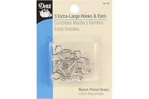 Dritz 98-65 Hooks and Eyes, Nickel, 3 Count