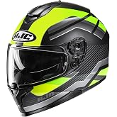 HJC C70 Belis Full Face Motorcycle Helmet with HJ-20M Pin-lock Shield, DOT Approved (MC3HSF, X-Small)