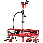 EARTHCRAFT Cordless Stick Water Transfer Pump with 2 * 4.0AH Battery &amp; Charger,740GPH Telescoping Pole Pump, 33FT Head, Handheld Portable Utility Sump Pump Kit for Garden, Boat, Deep Well Draining