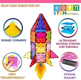 obakaer 100PCS Magnetic Tiles Building Blocks with 2 Cars STEM Learning view 4