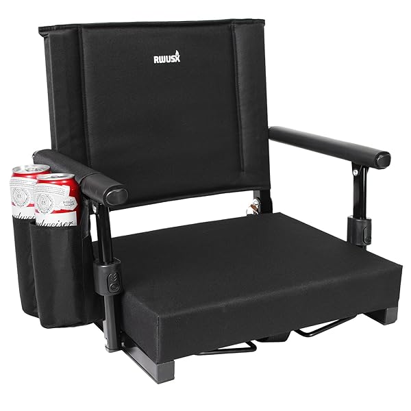 RWUSX PADDED STADIUM SEATS WITH BACK SUPPORT AND...