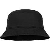 Falari Men Women Unisex Cotton Bucket Hat 100% Cotton Packable for Travel Fishing Hunting Summer Camp