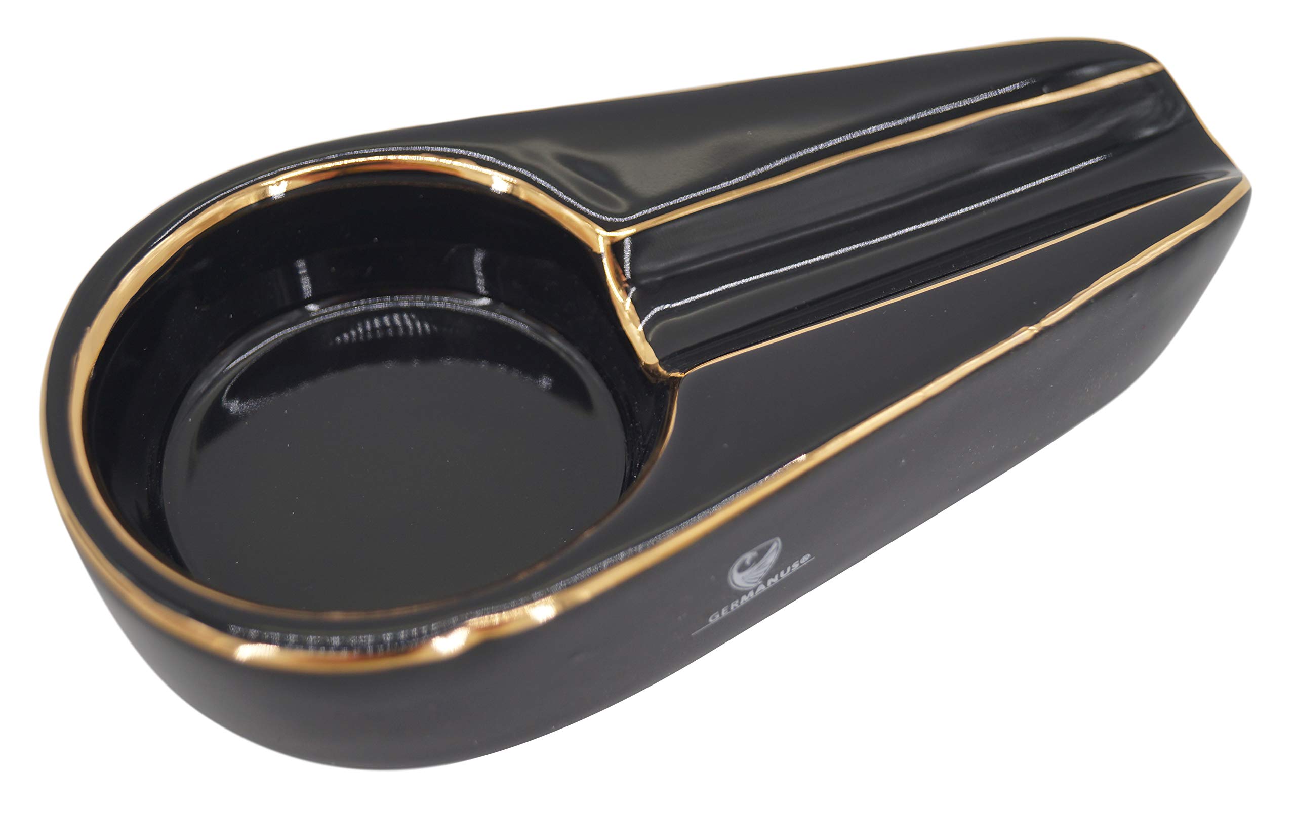 GERMANUS Cera Cigar Ashtray - Black