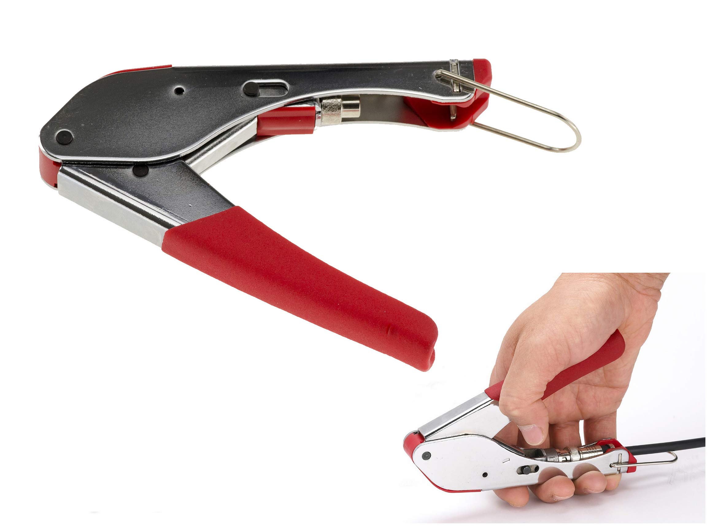 KALEA-INFORMATIQUE RG59 RG6 F Plug Crimping Tool - Metal Structure REPLIABLE