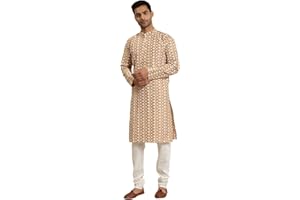 Sojanya (Since 1958 Men'S Cotton Blend Embroidered Only Kurta