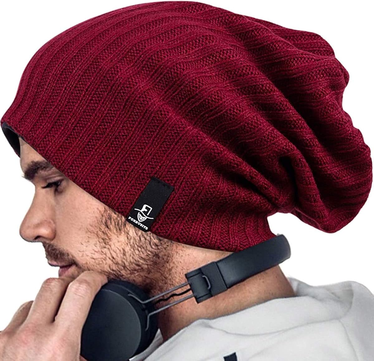 Slouchy en tricot pour homme Grande taille Slouch