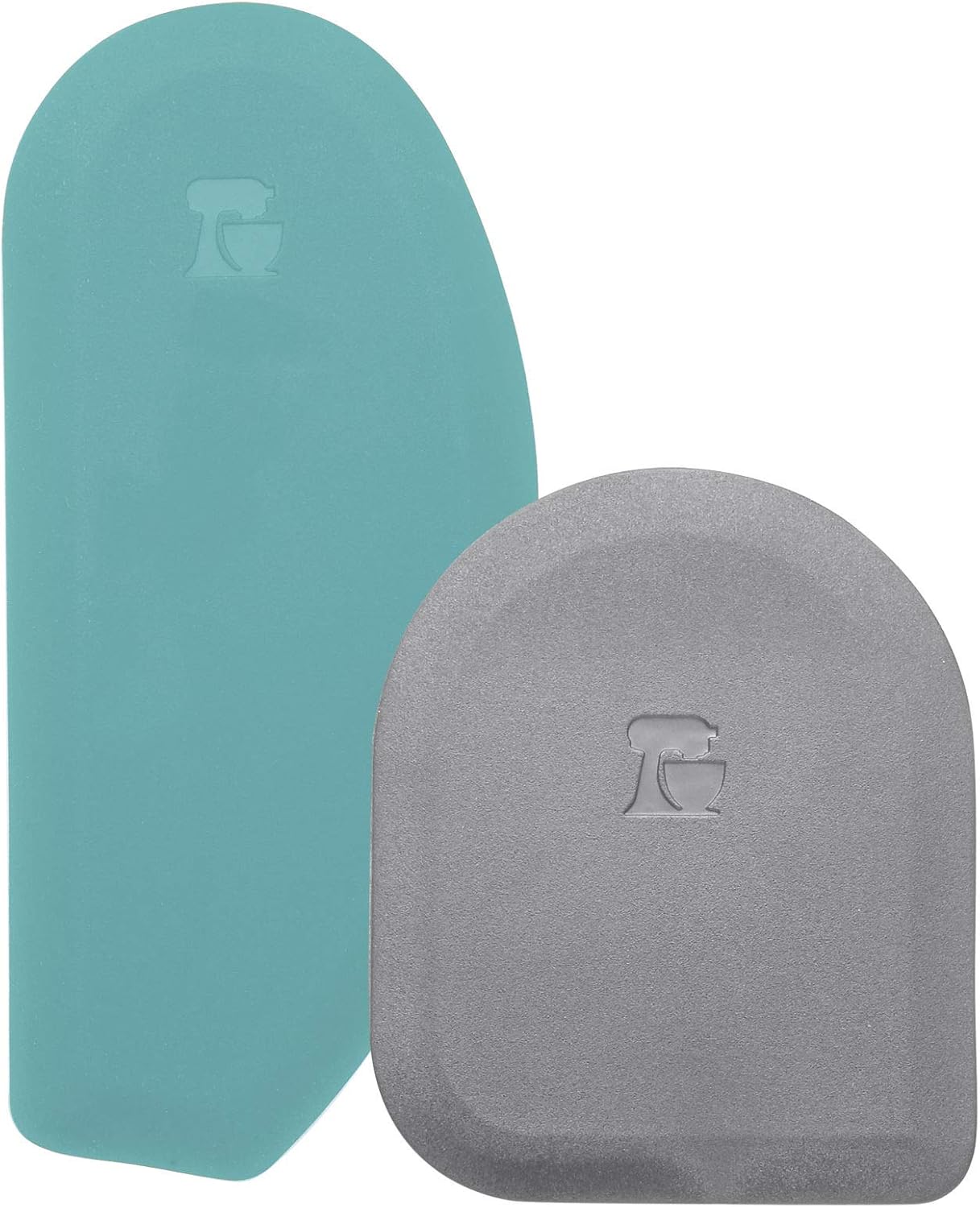 KitchenAid Gourmet Bowl Scraper, Set of 2, Aqua Sky/Sorm Grey: Kitchen & Dining