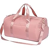 MABROUC Duffle Bag For Women, Sports Duffel Bag for Gym with Wet Pocket & Shoe Compartment, Overnight Weekender Travel Bag