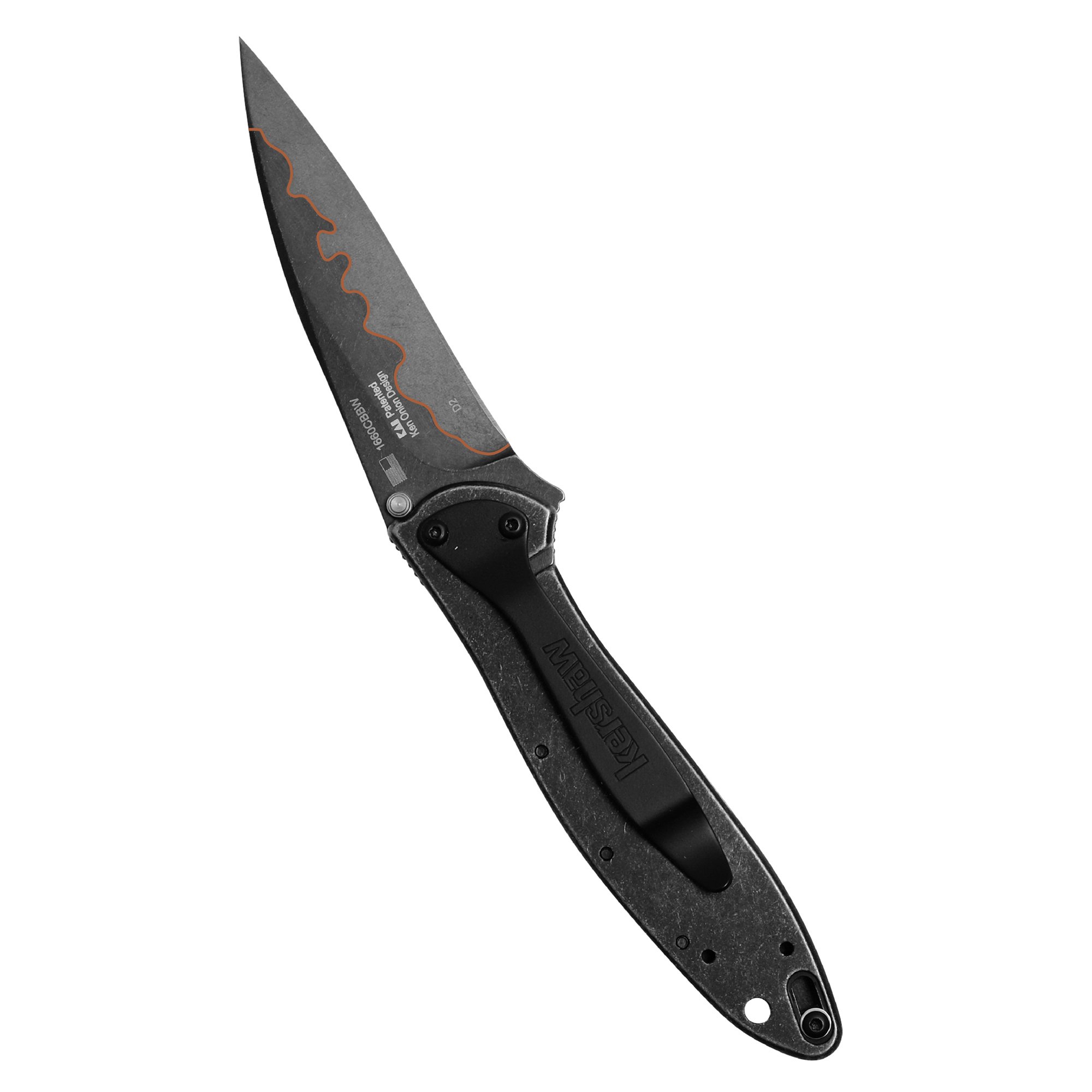 Kershaw Composite BlackWash Leek Pocket Knife (1660CBBW); 3" Patented Composite eBay