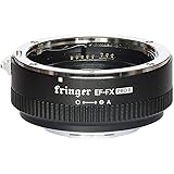 Fringer EF-FX PRO II Fuji Auto Focus Mount Adapter Built-in Electronic Aperture Automatic Compatible with Canon EOS EF Lens t