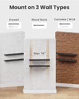 STOREMIC Floating Shelves Black 60cm Set of 2 Modern Wall Shelves 60X17X3 cm view 7