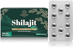 KANACOUFCE 30,000 MG Shilajit Tablets, Shilajit Himalayan Organic, with Fulvic Acid & 85+ Trace Minerals, More Effective Than Shilajit Resin & Capsules, Shilajit for Men & Women, with Lab Test. 60 Count.