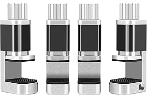 Oruiiju Mobile Phone Screen Repair Clamps, 4-Piece Set, 0-0.55 inch Adjustable Range, Aluminum Alloy with Rubber Pads