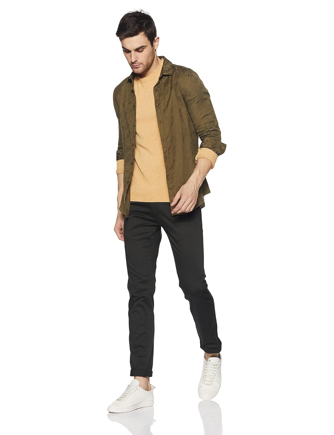 peter england men's casual trousers