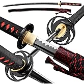 OYZ Handmade Japanese Katana Sword 1045 Carbon Steel Real Steel Swords Samurai Swords Full Tang