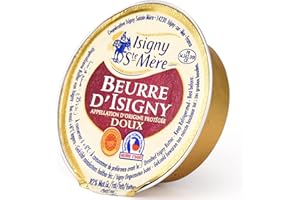 ISIGNY STE MERE Unsalted Butter Refills in Ceramic Container - 48 PCS x 1 OZ - GUARANTEED OVERNIGHT