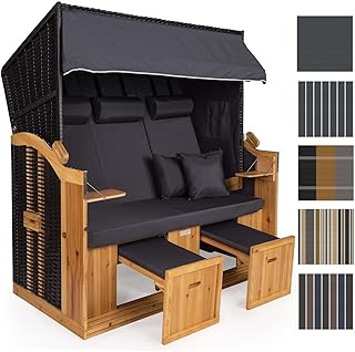 Sanzaro Strandkorb XXL grau