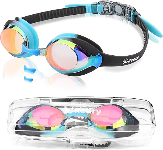 Keary Kids Swim Goggles Swimming Goggles for Toddler Children Girls