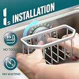 TAILI Sponge Holder for Kitchen Sink Aluminium Rustproof Suction Cup 5 KG view 2