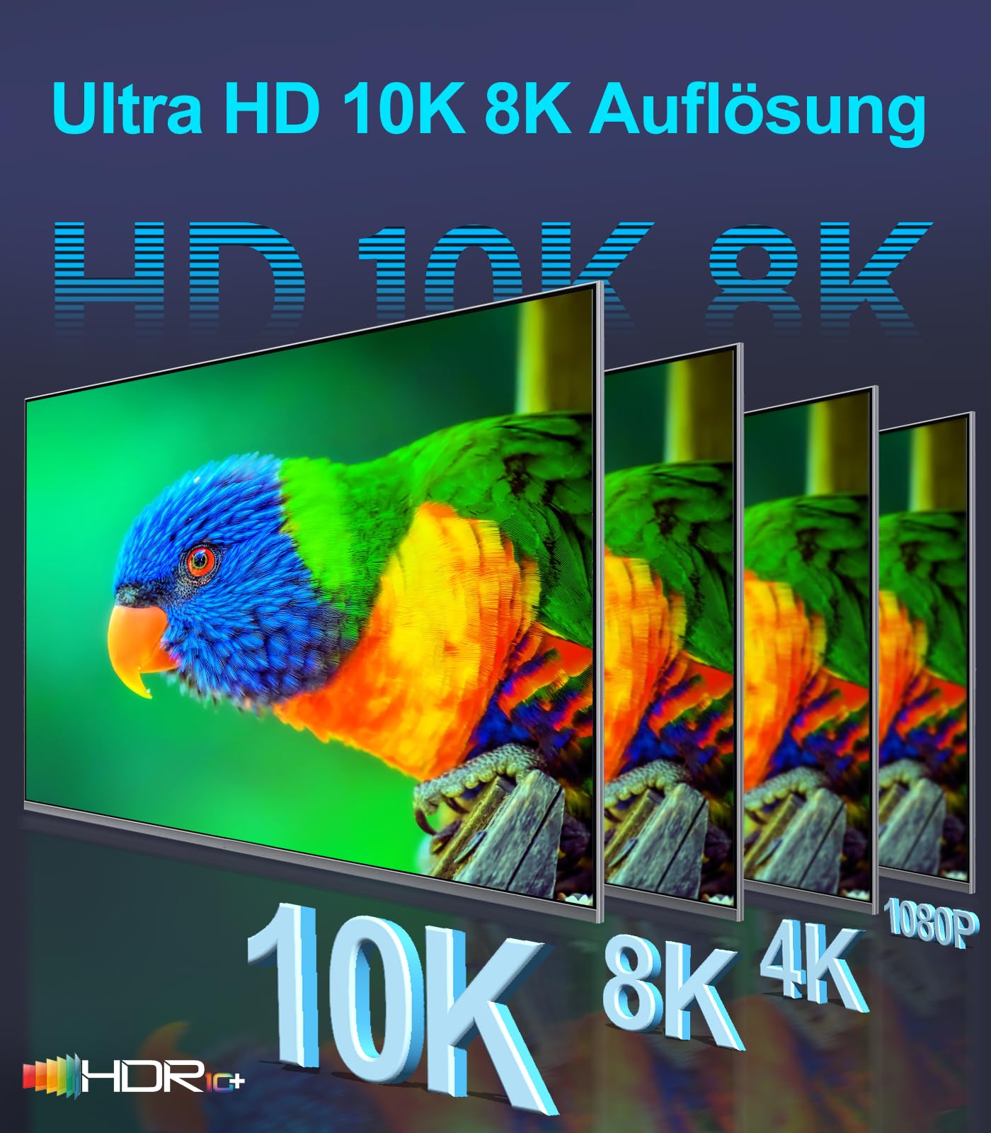 Sniokco 10K 8K 4K HDMI 2.1 Kabel 1.5Meter, Zertifiziert 48Gbps Ultra High Speed HDMI® Kabel 0.01ms 4K 240Hz 165Hz 120Hz 8K 60Hz eARC Netflix HDCP 2.3 2.2 DTS:X HDR10+ TV Monitor Projektor Roku 6