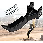 DANWIWEE Mini Excavator Ripper Tooth Attachment for 0.8 to 1.8 Ton Tracked Excavator, Backhoe Heavy-Duty Scarifier for Hard S