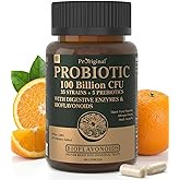 Probiotics with Prebiotics for Men and Women - 35 Strains Probiotics 100 Billion CFU for Gut & Digestive Health, Vegan Acidophilus Probiotic Supplement, Non-GMO Raw Probiotic 60 Capsules