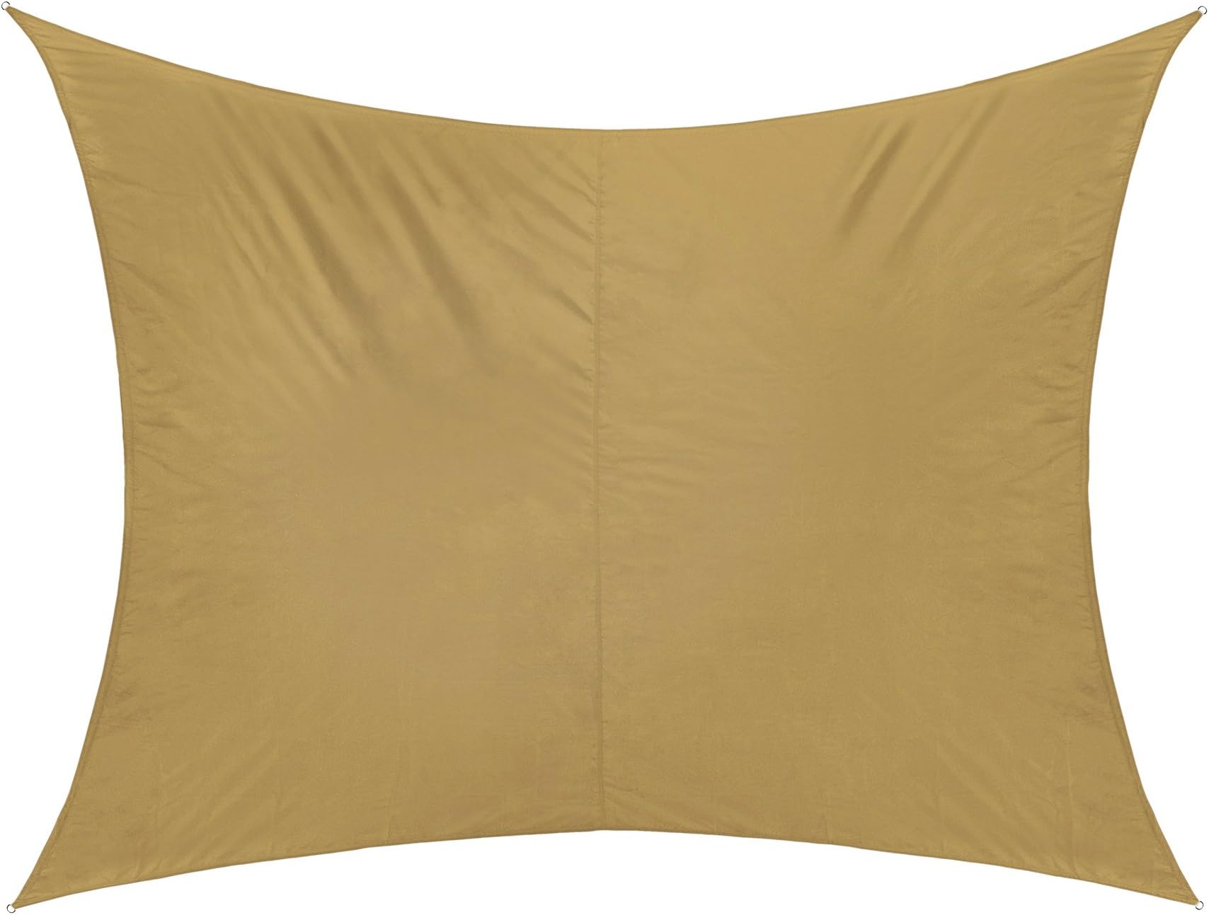jarolift Water-Repellent Rectangular Sun Shade Sail, 300 x 200 cm, Sand