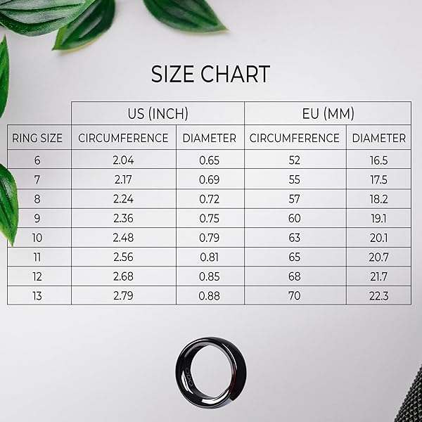 NORDIC PROSTORE SMART RING – SMART RINGS FOR MEN AND WOMEN – HEALTH TRACKER TO MONITOR FITNESS, SLEEP AND HEART RATE – FITNESS RING WITH 5-DAY BATTERY LIFE, 5ATM WATERPROOF, APP FOR IOS & ANDROID