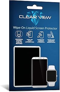 ClearView Liquid Glass Screen Protector for All Smartphones Tablets and Watches