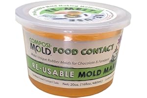 ComposiMold Food Contact Safe 20 Ounce Reusable Molding Material, Re-heat To Re-use