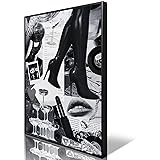 Retro Funky Black And White Wall Decor Trendy Disco